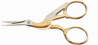 Mundial Classic Forged 3 1/2" Stork Embroidery Scissors