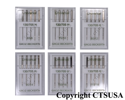 Groz-Beckert 130/705 H Sharp Point 30 Assorted Home Needles