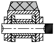 Type A 08B-2 Rubber Top Roller Chain