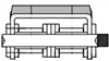 08B-2 Rubber Top Roller Chain