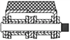 12B-2 Rubber Top Roller Chain