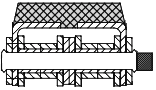 10B-2 Rubber Top Roller Chain