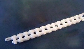 #40 Polypropylene Plastic Roller Chain Plastic Chain