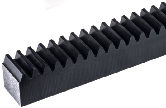 Module 1 Plastic Gear Rack (15X15X14) - Black POM 500mm