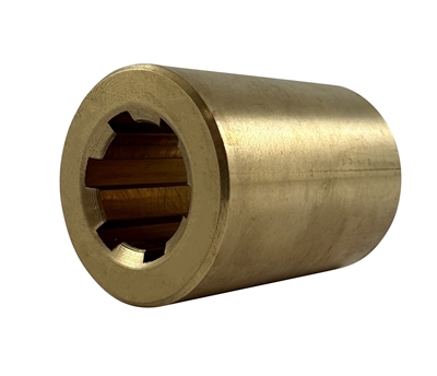 6-spline-hub-for-25mm-splined-shaft-brass