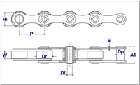 63-11PR Sugar Cane Harvester Chain