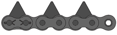 80-3 Sharp Top Roller Chain