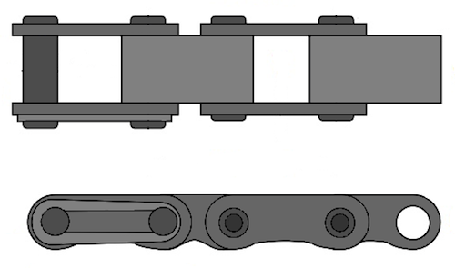 B506 Block Chain - Solid | USA Roller Chain
