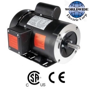 Three-Phase 1-3 HP Electric Motor 3600 RPM