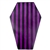 SOURPUSS Coffin Rugs/Mats [BLACK/PURPLE STRIPED]