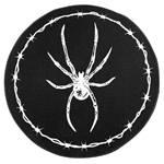 SOURPUSS Barbed Wire Spider Rug Mat [BLACK/WHITE]