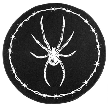 SOURPUSS Barbed Wire Spider Rug Mat [BLACK/WHITE]