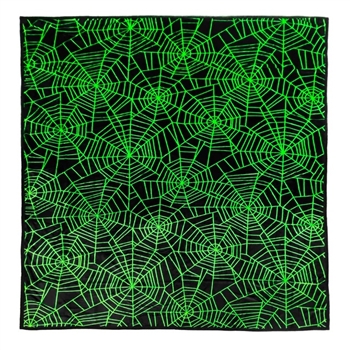 SOURPUSS Spiderweb Full-Sized Blanket [BLACK/NEON GREEN]