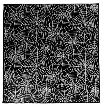 SOURPUSS Spiderweb Full-Sized Blanket [BLACK/WHITE]