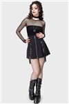 KILLSTAR All Caught Up Fishnet Leggings Footless Tights [BLACK]