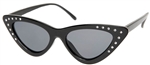 Sourpuss Sunglasses Rhinestone Black Cat Eye