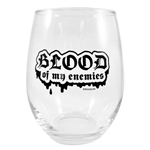 SOURPUSS Blood Of My Enemies Stemless Wine Glass [BLACK]