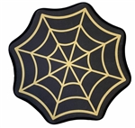 SOURPUSS Spiderweb Bath Mat (Black/Cream)