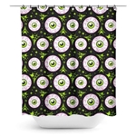 SOURPUSS Jeepers Peepers Shower Curtain [BLACK/NEON MULTI]