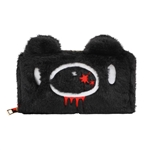 BIOWORLD Gloomy Bear Blood Splatter Zip Wallet [BLACK/RED]