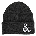 Dungeons & Dragons Ampersands Flat Embroidery Knit Toque Beanie [DARK CHARCOAL]