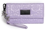 BLACKCRAFT CULT Purple Blackcraft - Quilted Faux Leather Wallet [PURPLE]