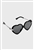 KILLSTAR Quinn Heart-Shaped Sunglasses [BLACK]