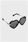 KILLSTAR Quinn Heart-Shaped Sunglasses [BLACK]
