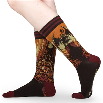 FOOTCLOTHES Heresy Crew Socks [HELLFIRE/INFERNO/PITCH]