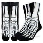 Good Luck Sock Skeleton Feet Socks [BONE/ABYSS]