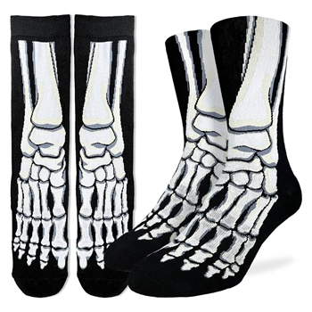 Good Luck Sock Skeleton Feet Socks [BONE/ABYSS]