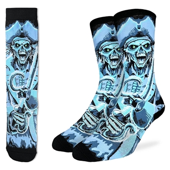 Good Luck Sock Evil Ghost Pirate Socks [BLUE/MULTI]