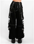 TRIPP NYC Super Skull Pants [BLACK w/WHITE SKULLS]