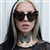 Wickedly Divine Heart-Shaped Sunglasses with Crescent Moon Details [BLACK/WHITE]