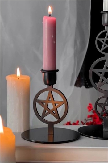 KILLSTAR Pentagram Candlestick -SMALL [BLACK]