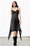 KILLSTAR Loya Satin Maxi Dress [BLACK]