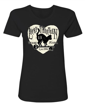 LUCKY 13 - The PROWL Women's Crew Neck T-Shirt [BLACK]