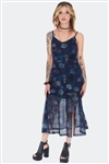 JAWBREAKER Flower Print Mesh Cami Midi Dress [MULTI]