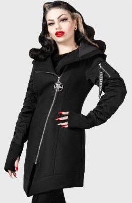KILLSTAR Hexada Coat Outwear Jacket [BLACK]