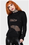 KILLSTAR Torn Apart Sweater [BLACK]