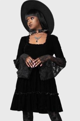 KILLSTAR Prudence Dress [BLACK]