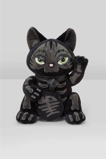 KILLSTAR  Maneki-Neko: Dark Rift Plush Toy KREEPTURES [BLACK/GREY]