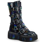 Demonia Emily 330 Hologram Calf-High Platform Boots
