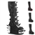 DEMONIA TRANSFORMER-800 Wedge Platform Boot w/Interchangeable Panels [BLACK/MULTI]