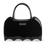 DEMONIA Patent Pat-Shaped Handbag Purse [BLACK PATENT]