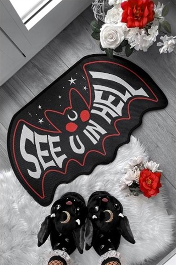 KILLSTAR Bat Doormat Mat Rug [BLACK]