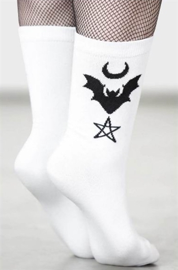 KILLSTAR Bat Magic Socks [WHITE]