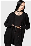 KILLSTAR Next Regret Cardigan Sweater [BLACK/GREY]