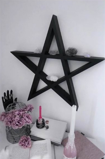 KILLSTAR Pentagram Display Shelf [BLACK]