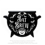 Alchemy Gothic Bat Brew Cauldron-Shaped Coaster